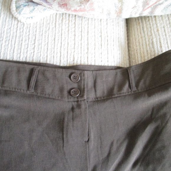 JENNE MAAG Brown Flat Front Wide Waist Stretch Dress Pants/Slacks size 16 NWT - Picture 9 of 9